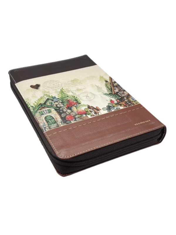 Biblia RVR1960 Sentí Piel Tricolor Fantasía Marrón, Café - Imagen 3