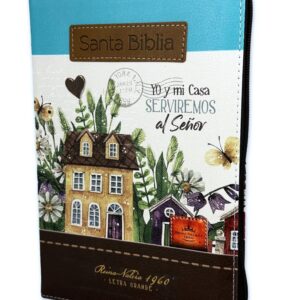 Biblia RVR1960 Fantasía Floral Turquesa