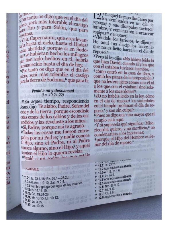 Biblia RVR1960 Supreme Piel Flores En Rosa - Imagen 4