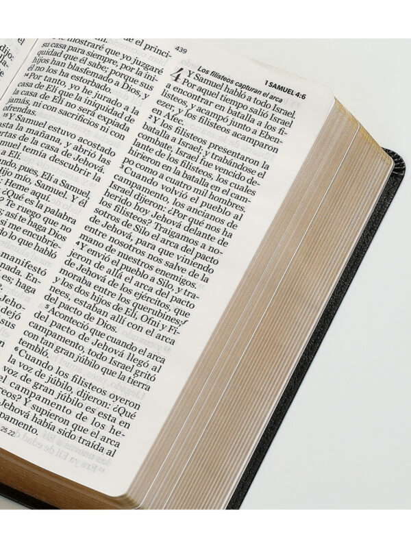 Biblia RVR1960 Letra Gigante Sentí Piel Negro - Imagen 3