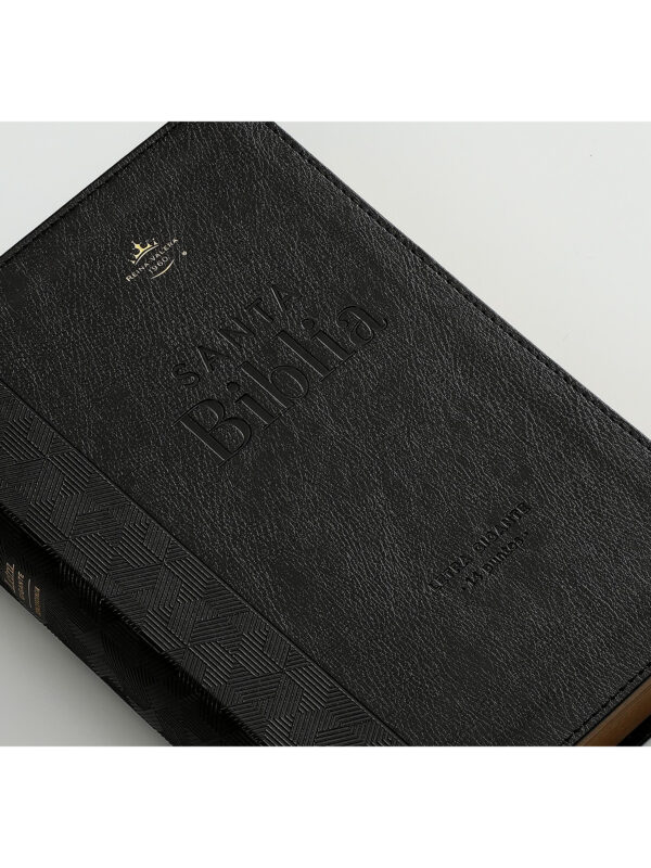 Biblia RVR1960 Letra Gigante Sentí Piel Negro - Imagen 4
