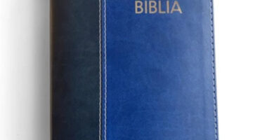 Biblia RVR2020 Letra Grande Azul Símil Piel