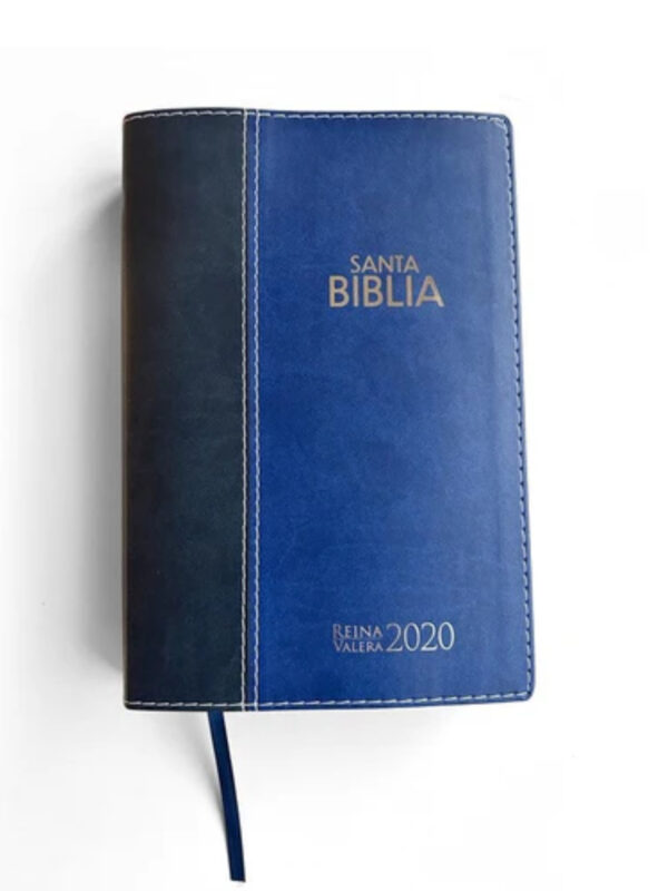 Biblia RVR2020 Letra Grande Azul Símil Piel