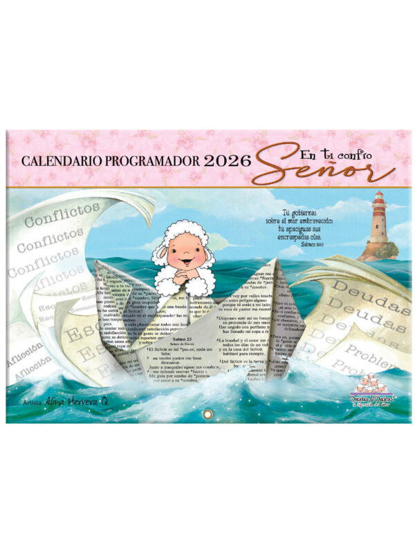 Calendario Ovejitas 2026 Rosa