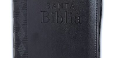 Biblia RV1960 Letra Grande Compacta con Cierre Negro