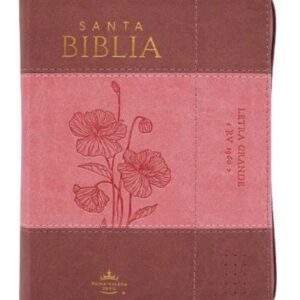 Biblia RVR1960 Sentí Piel Bicolor Coral Rosa