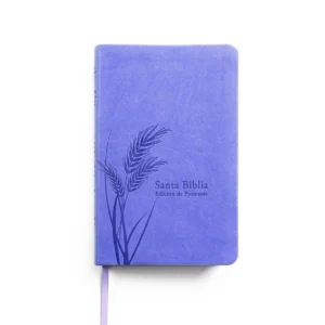 Biblia de Promesas RVR 1960 Manual Letra Grande , Piel Especial, Lavanda Claro