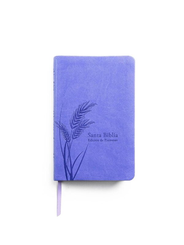 Biblia de Promesas RVR 1960 Manual Letra Grande , Piel Especial, Lavanda Claro