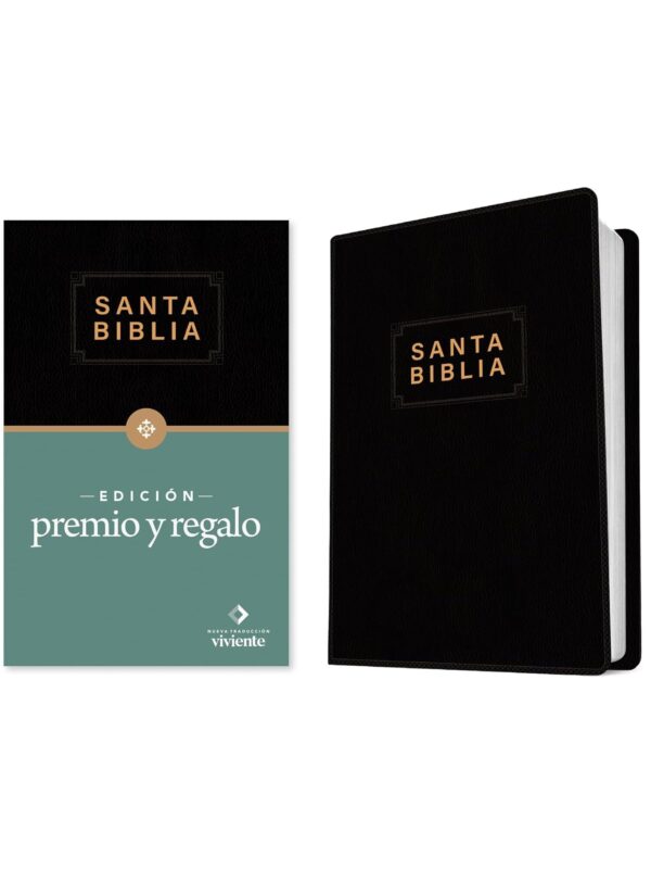 Biblia NTV Edición Premio Y Regalo Negro Vinilo - Imagen 2