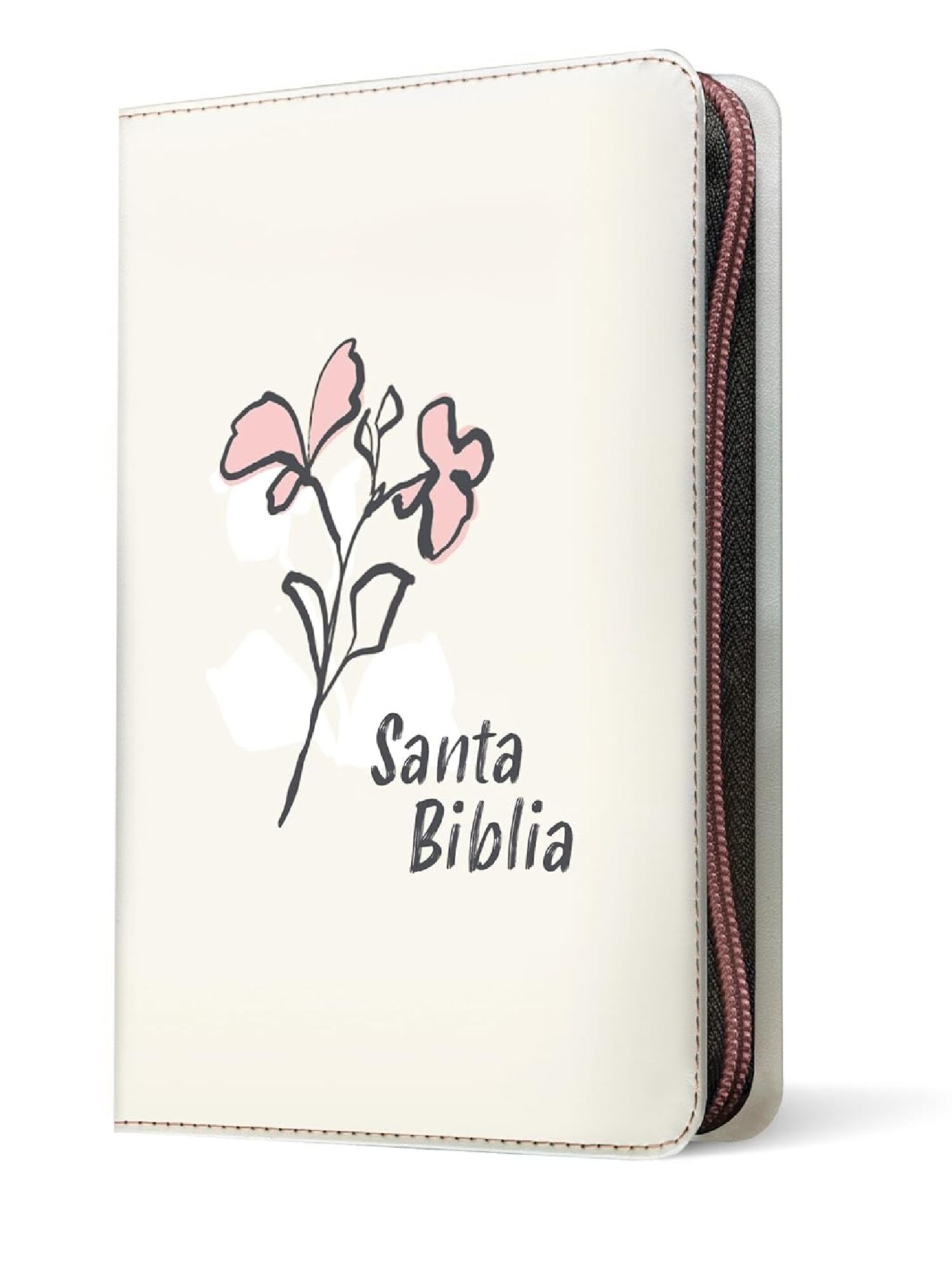 Biblia NTV Sentí Piel, Beige, Con Cierre - Imagen 3