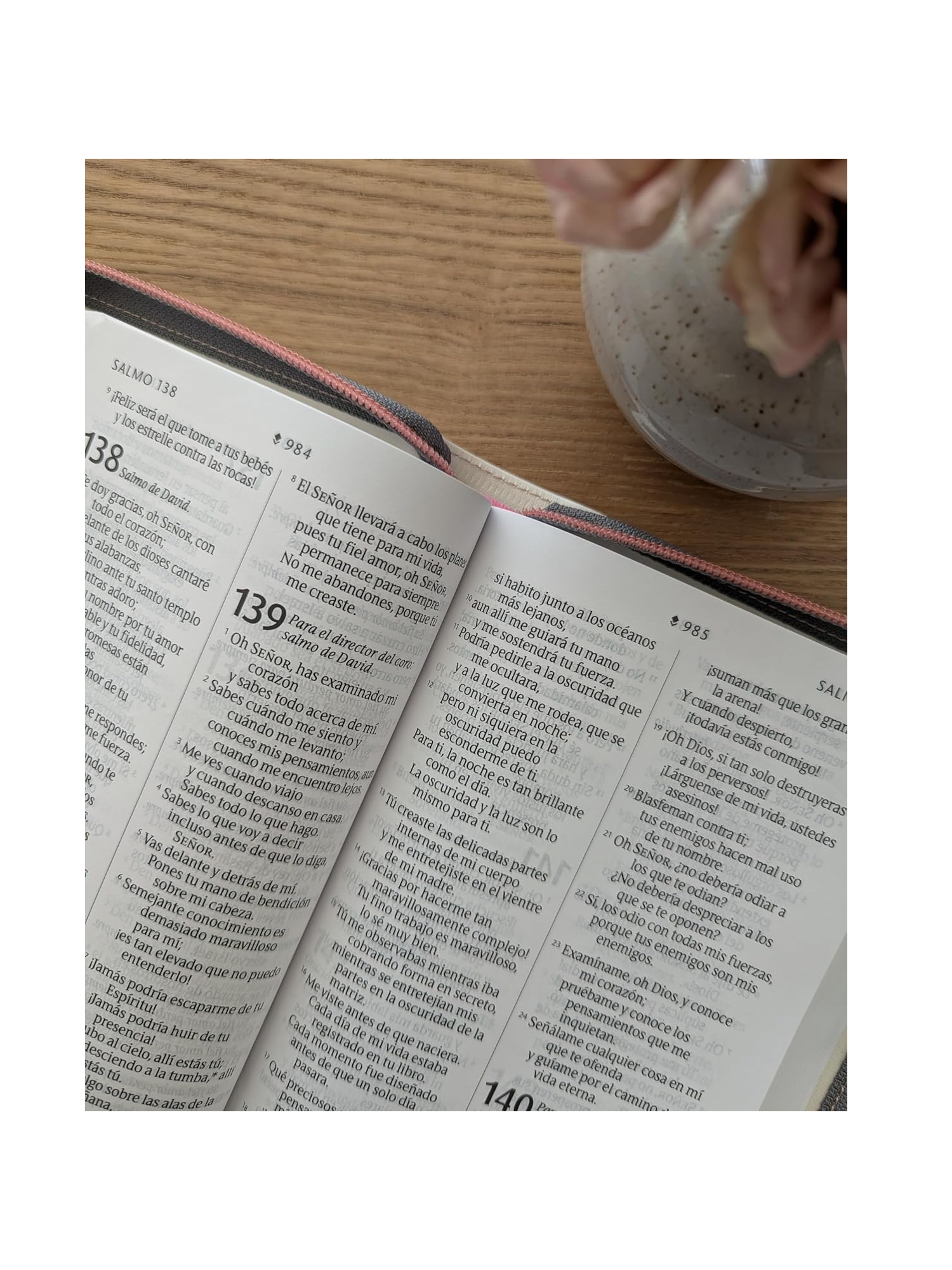 Biblia NTV Sentí Piel, Beige, Con Cierre - Imagen 4