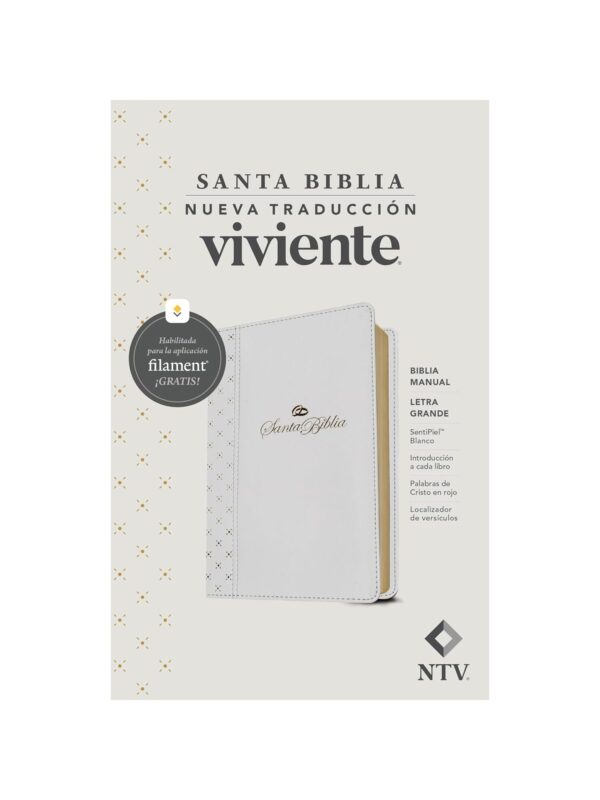 Biblia NTV Senti Piel Blanco - Imagen 4