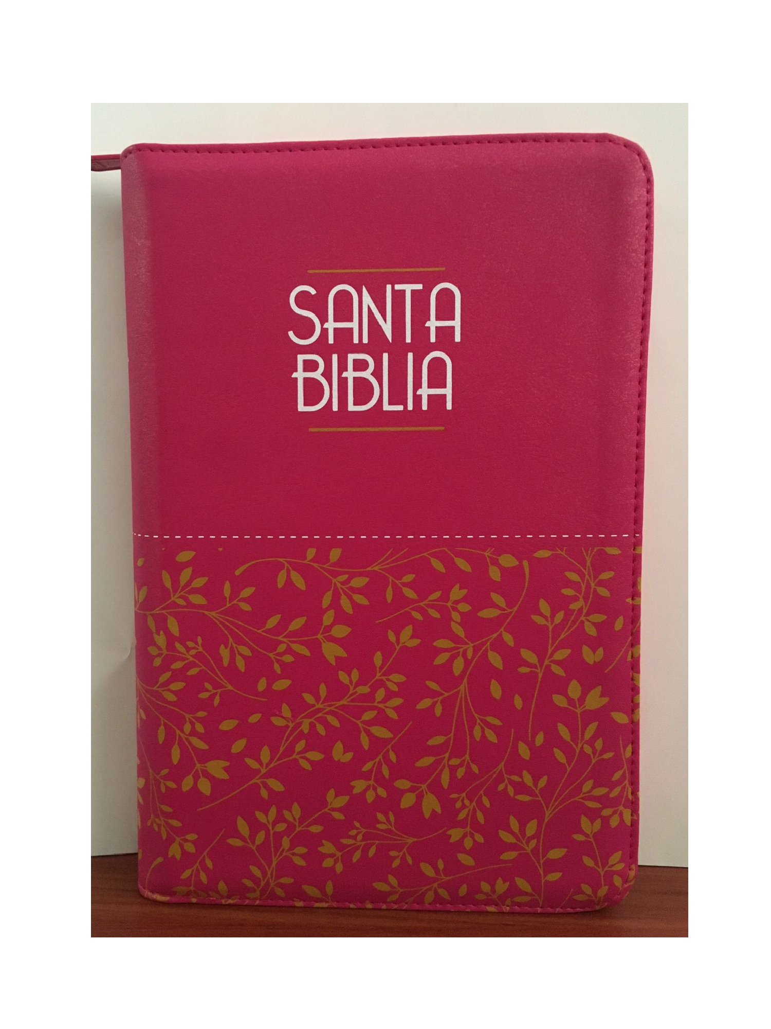 Biblia RVR60 Letra Grande Fucsia con Cierre - Imagen 2