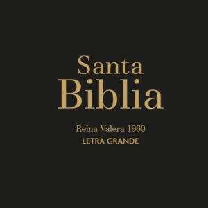 Biblia RVR 1960 Compacta Símil Piel Negro con Cierre y Índice