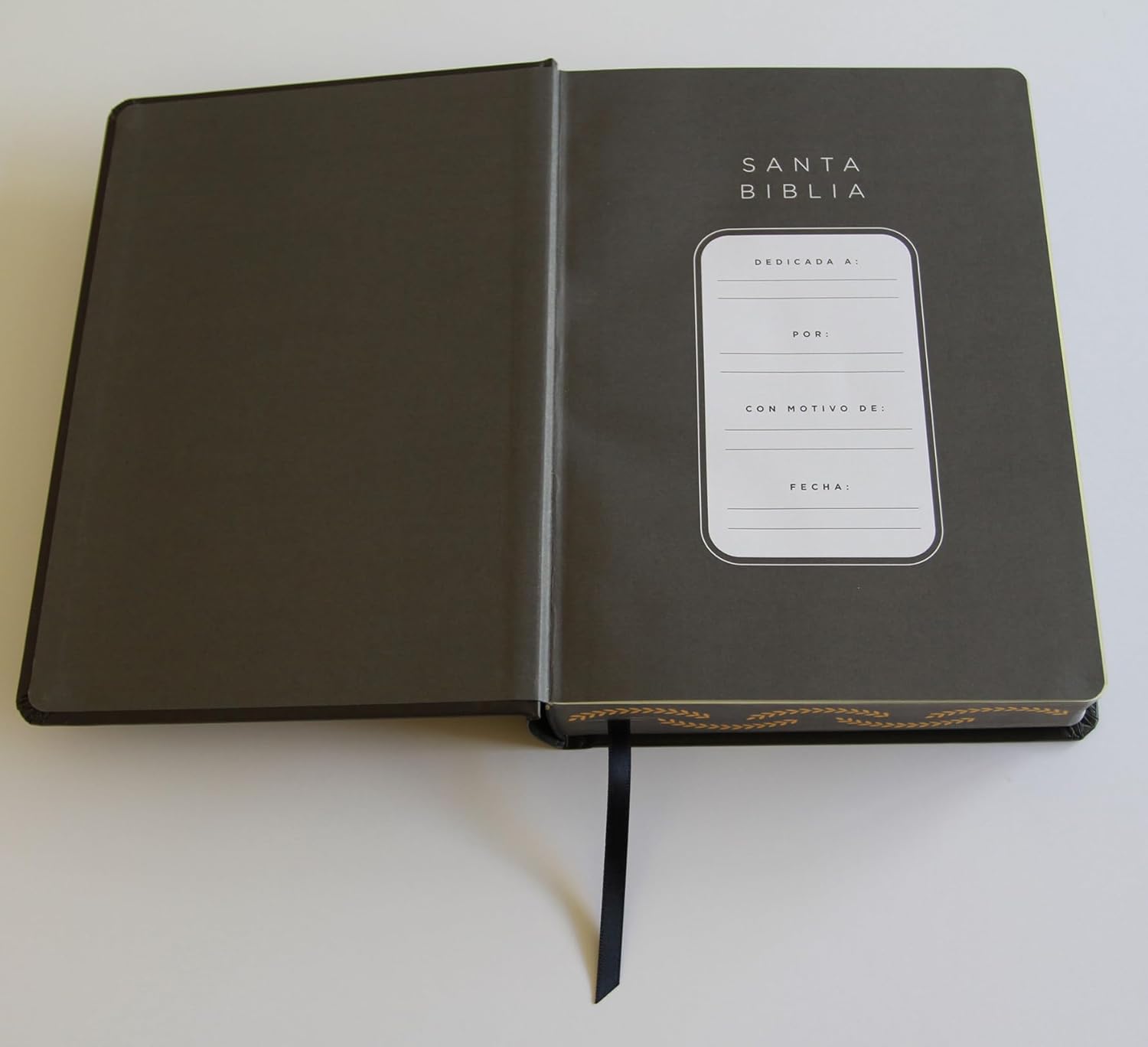 Biblia RVR 1960 de Apuntes Tapa Dura, Negro y Oro - Imagen 6