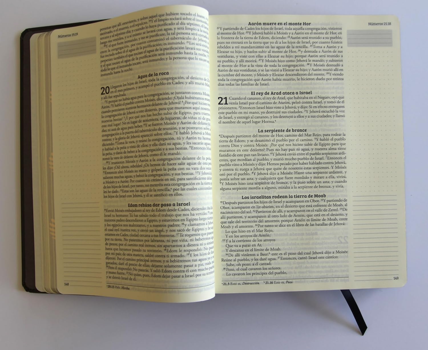 Biblia RVR 1960 de Apuntes Tapa Dura, Negro y Oro - Imagen 3