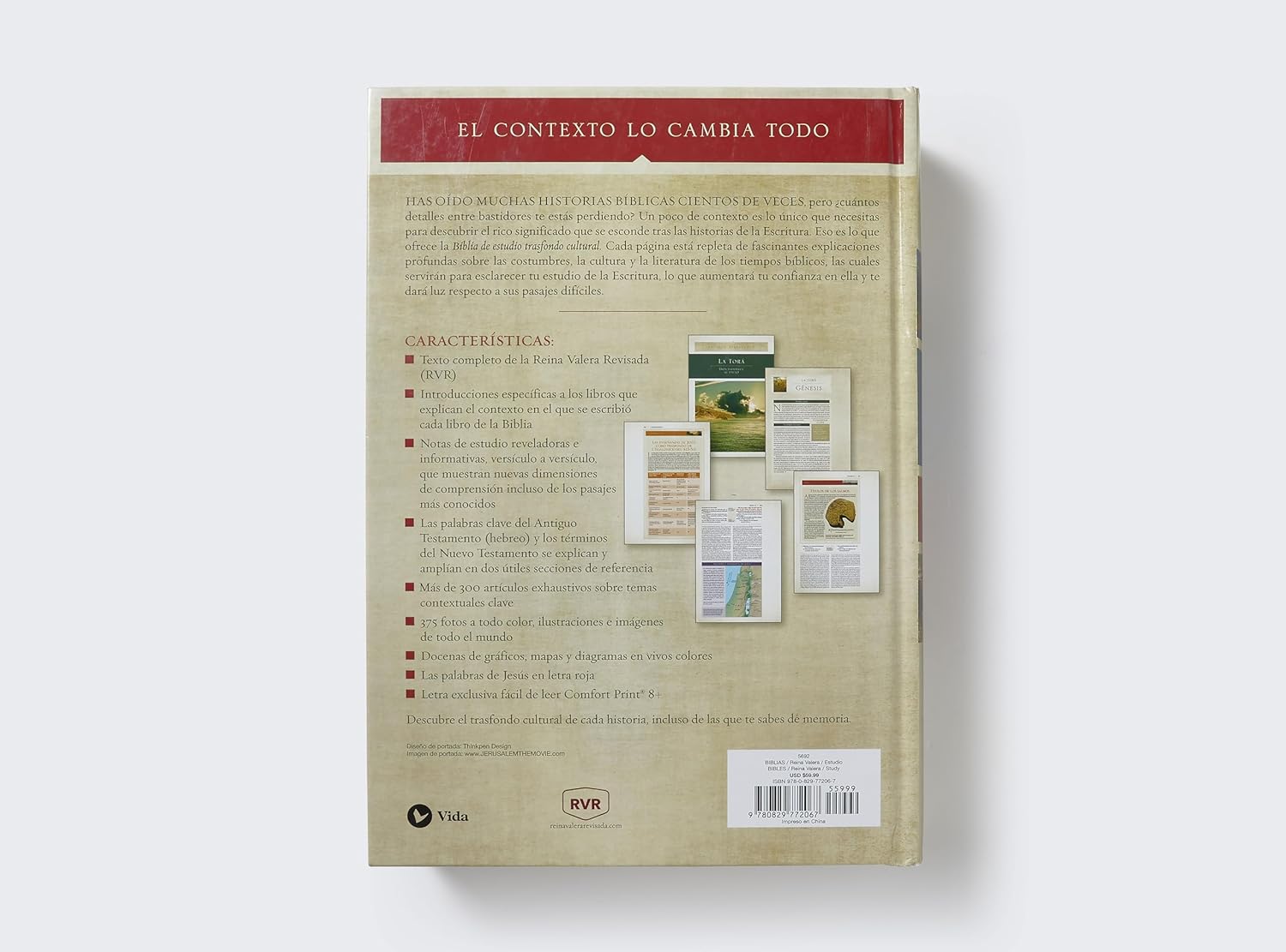Biblia RVR Revisada De Estudio Trasfondo Cultural - Imagen 4