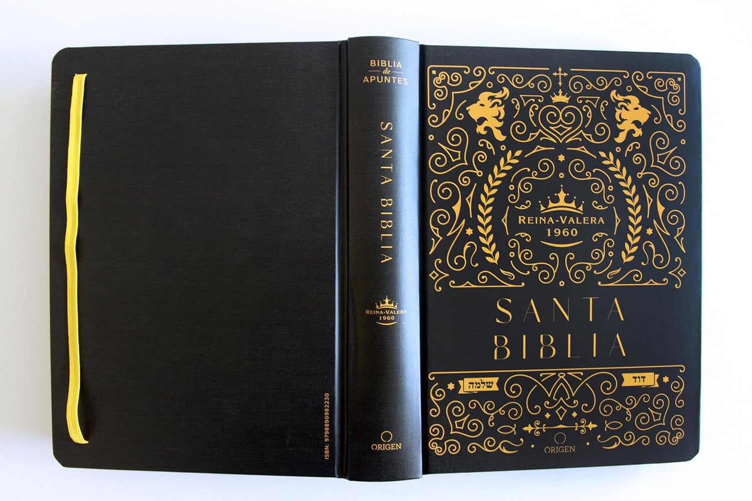 Biblia RVR 1960 de Apuntes Tapa Dura, Negro y Oro - Imagen 2
