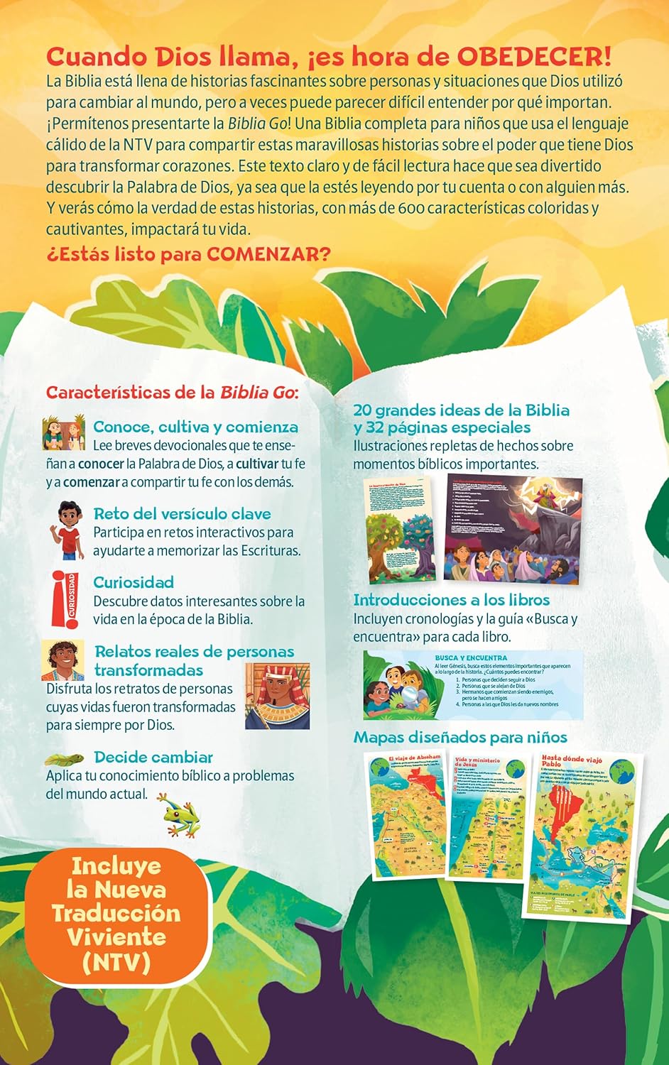 Biblia NTV GO para Niños Tapa Rústica - Imagen 4