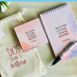 Kit De Notas Y Lapicero + Bolsa Hombre /Mujer