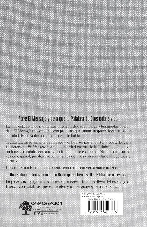 Biblia El Mensaje Tapa Dura Gris - Imagen 3