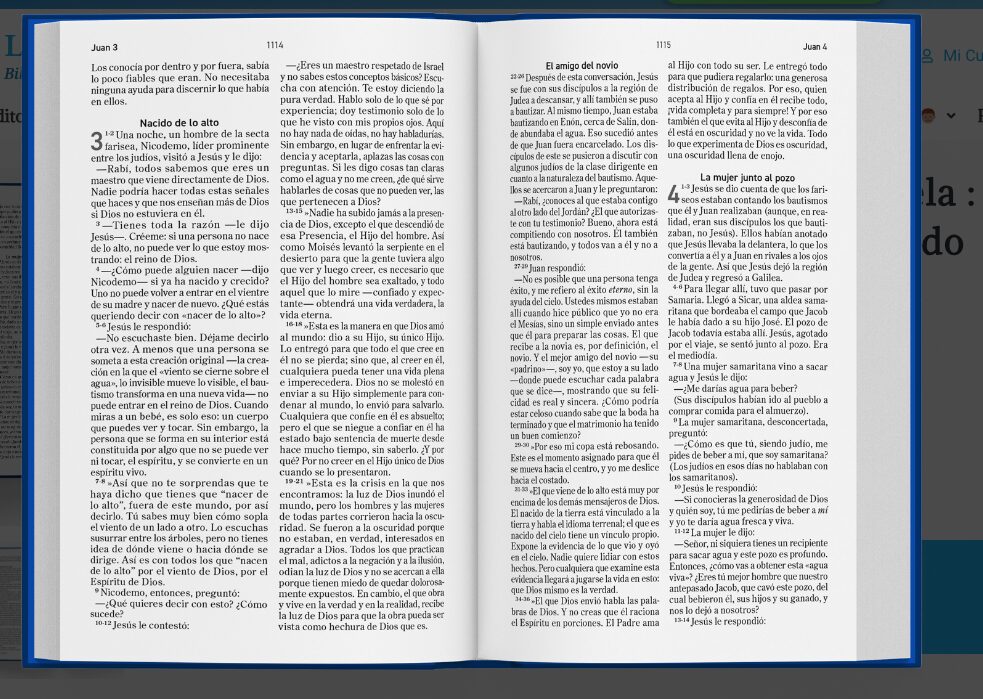 Biblia El Mensaje Tapa Dura Azul - Imagen 5