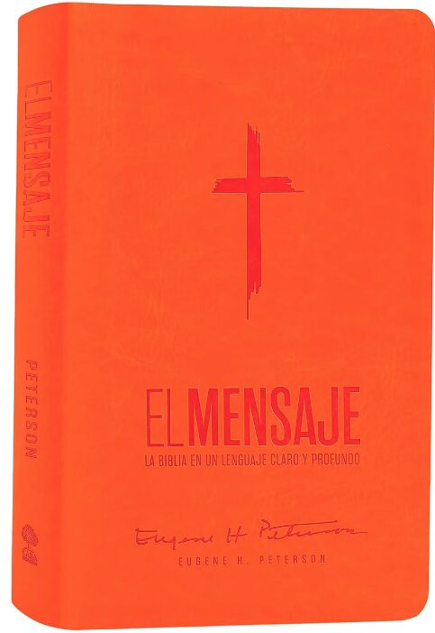 Biblia El Mensaje Naranja/ Imitación Piel - Imagen 2