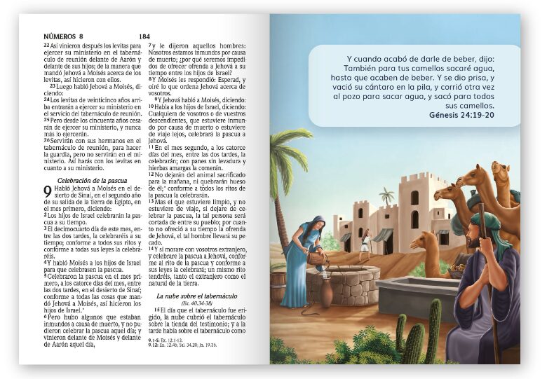 Biblia RVR 1960 Bolsillo para Niños Animales Vinilo con Cierre - Imagen 2