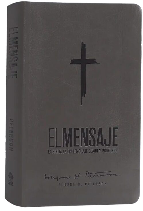 Biblia El Mensaje Gris/ Imitación Piel - Imagen 2