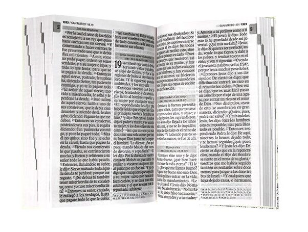 Biblia Reina Valera 1960 letra Grande Flexible Blanca - Imagen 2