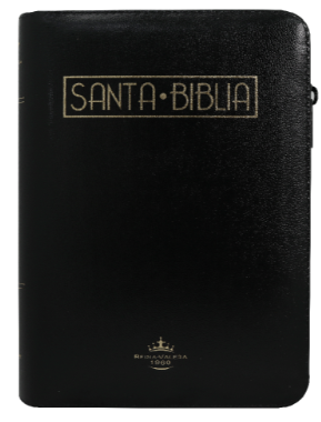 Biblia Reina Valera 1960 Chica Letra Mediana Imitación Piel Negro QR - Imagen 3